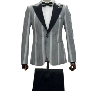FANCY BLACK /WHITE FASHION SUIT